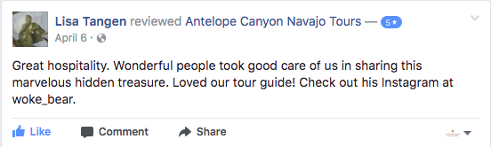 Review of Antelope Canyon Navajo Tours #2