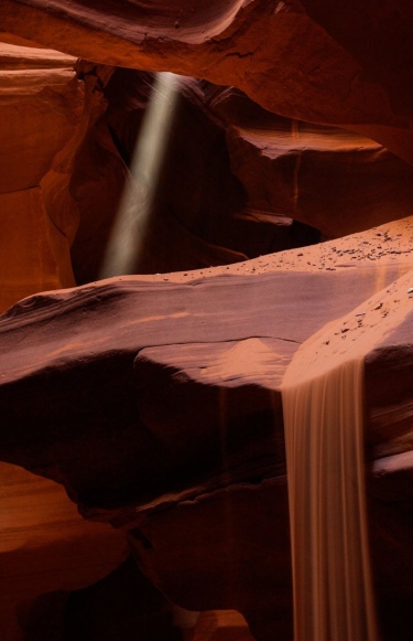Antelope Canyon Sand Falling