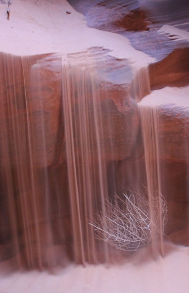 Sand melting - Antelope Canyon