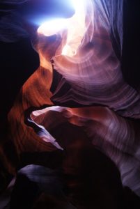 antelope canyon light beam